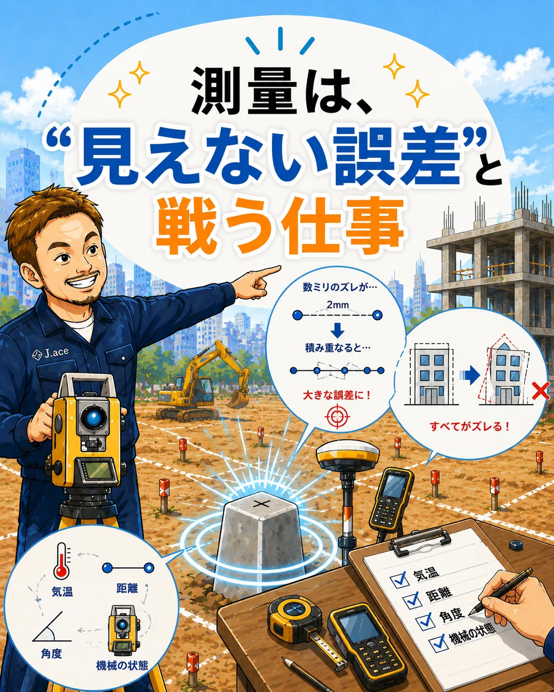 測量は、見えない誤差と戦う仕事